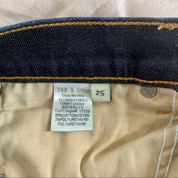 Rag & Bone Dre Low-Rise Boyfriend Jean, size 25 - Picture 6 of 8